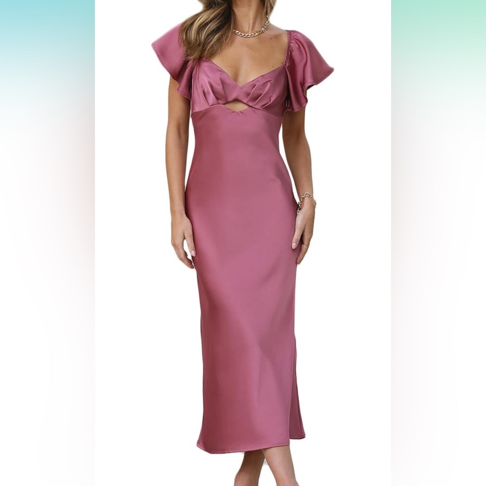 Chic Mauve Maxi Dress